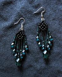 Turquoise - Spiral Stitch Necklace - w/ matching bracelet and earrings