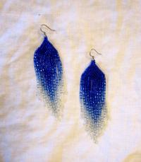 Beaded Fringe Earrings