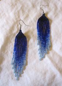 Beaded Fringe Earrings