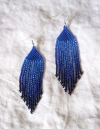 Beaded Fringe Earrings