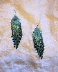 Beaded Fringe Earrings