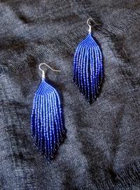 Beaded Fringe Earrings