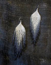 Beaded Fringe Earrings
