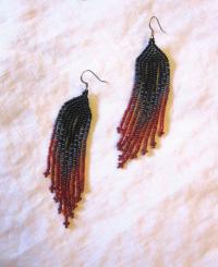 Beaded Fringe Earrings