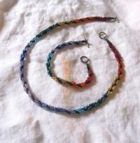 Rainbow Necklace - with matching bracelet