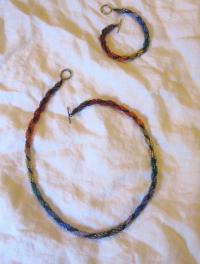 Rainbow Necklace - with matching bracelet
