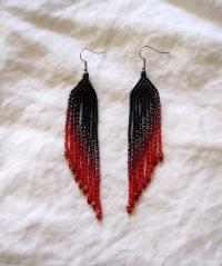 Beaded Fringe Earrings