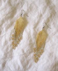Beaded Fringe Earrings