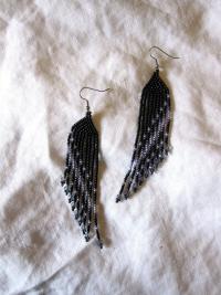 Beaded Fringe Earrings