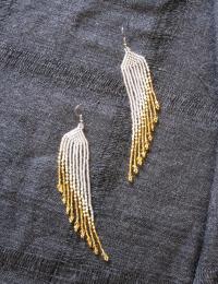 Beaded Fringe Earrings