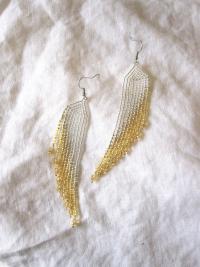 Beaded Fringe Earrings