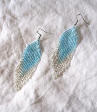 Beaded Fringe Earrings