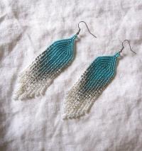 Beaded Fringe Earrings