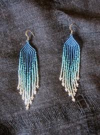 Beaded Fringe Earrings