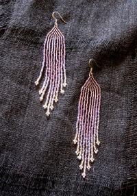 Beaded Fringe Earrings