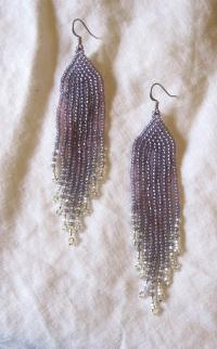 Beaded Fringe Earrings