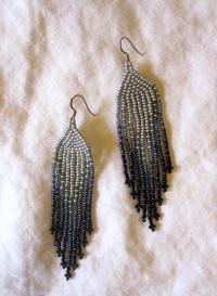 Beaded Fringe Earrings