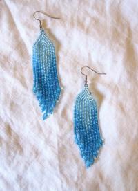 Beaded Fringe Earrings