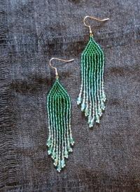 Beaded Fringe Earrings