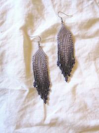 Beaded Fringe Earrings