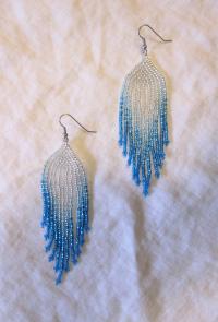 Beaded Fringe Earrings
