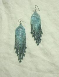 Beaded Fringe Earrings
