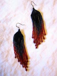 Beaded Fringe Earrings