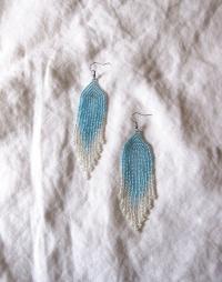 Beaded Fringe Earrings