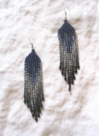 Beaded Fringe Earrings