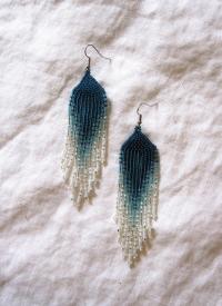 Beaded Fringe Earrings