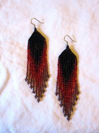 Beaded Fringe Earrings