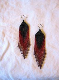 Beaded Fringe Earrings