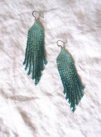 Beaded Fringe Earrings