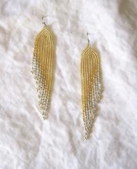 Beaded Fringe Earrings