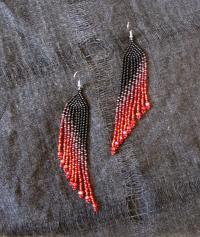 Beaded Fringe Earrings