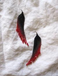 Beaded Fringe Earrings