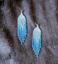 Beaded Fringe Earrings