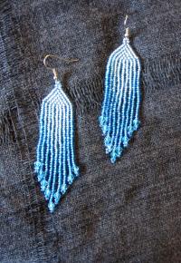 Beaded Fringe Earrings