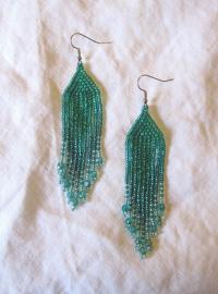 Beaded Fringe Earrings