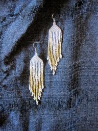 Beaded Fringe Earrings
