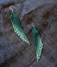 Beaded Fringe Earrings