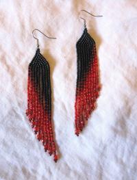 Beaded Fringe Earrings
