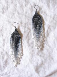Beaded Fringe Earrings