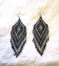 Beaded Fringe Earrings