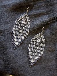 Beaded Fringe Earrings