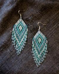 Beaded Fringe Earrings