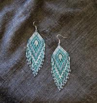 Beaded Fringe Earrings