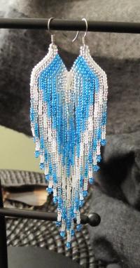 Beaded Fringe Earrings