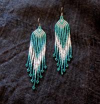 Beaded Fringe Earrings
