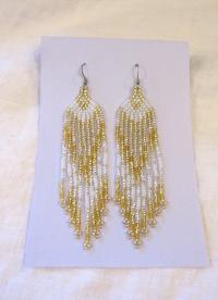 Beaded Fringe Earrings